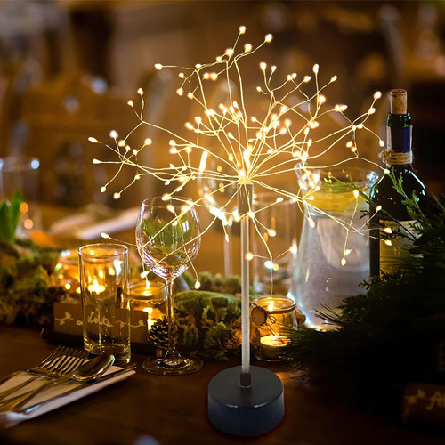 Wonfast Lámpara De Mesa De Fuegos Artificiales, 120 Led De 8