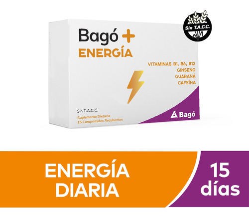 Bago + Energía Rendimiento Físico 15 Comprimidos