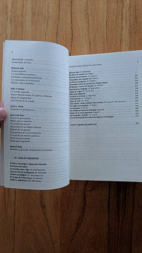 Escritos Sobre Literatura Argentina + Plan - Beatriz Sarlo (Usado)