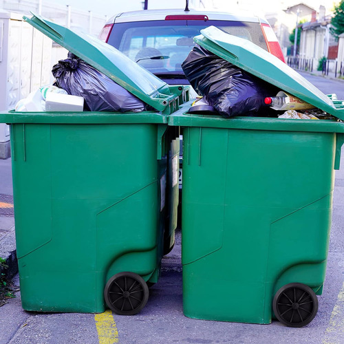 Ultechnovo 1 Juego De Botes De Basura, Ruedas Con Ejes Hueco