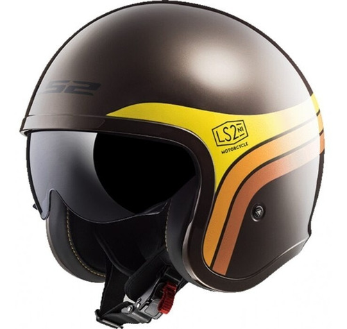 Casco Moto Abierto Ls2 599 Spitfire Sunrise Solomototeam