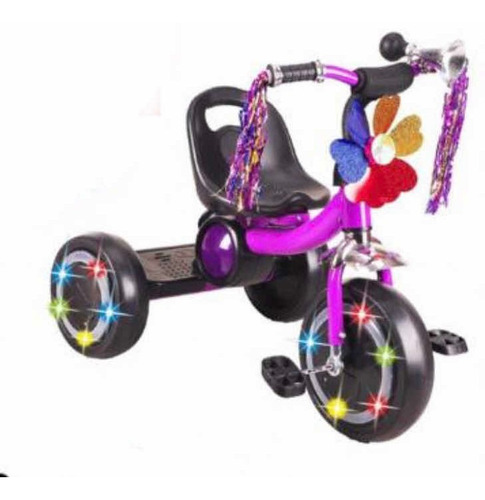 Triciclo Para Niños De 2-5a Luz Led Musical Bocina Juguete