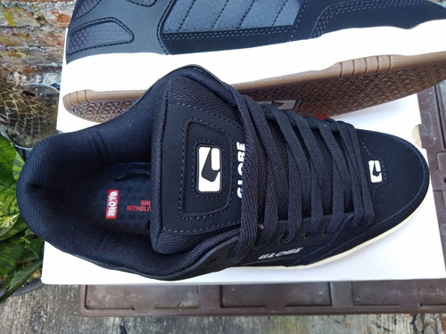 Imagen 10 de 10 de Tenis Globe Tilt Black Antique Ripstop Skate Hombre