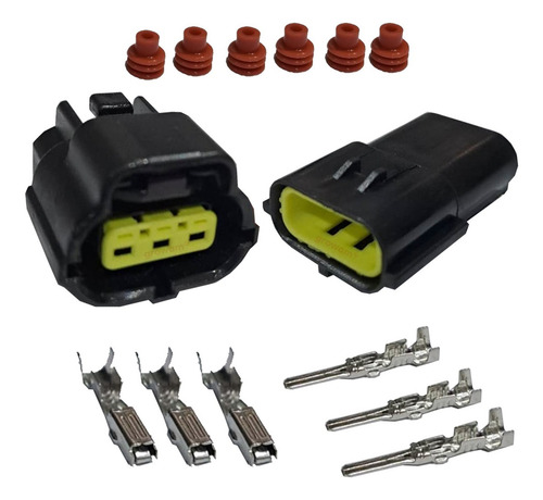 Ficha Conector Estanco Econoseal Juego 3 Vías Completo X 5