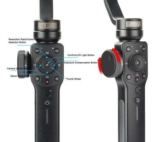 Estabilizador Gimbal De 3 Eixos Zhiyun Smooth 4 Para Celular