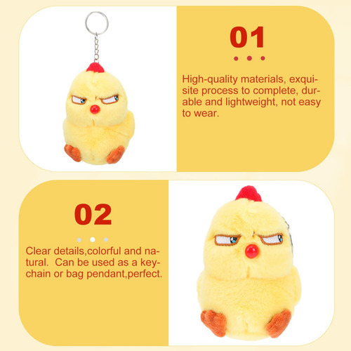 Pascua Juguete De Peluche De Pollo Llavero