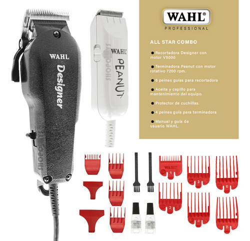 Combo All Star Cortadora Y Terminadora Wahl Profesional