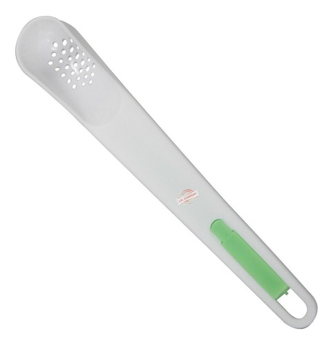 Cuchara Escurridor Colador Tenedor Utensilio Cocina Yp-88050 Mango Blanco/verde