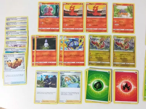 Pokémon Tcg Deck Origem Perdida Planta E Fogo Copag