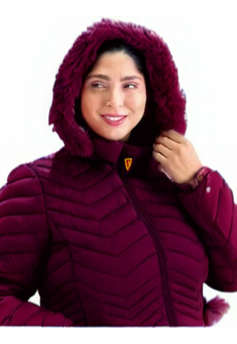 Campera Larga De Mujer Con Abrigo Impermeable Talles Grandes