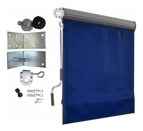 1  Kit Para Toldo Cortina  De Enrolar  Fácil Montagem !