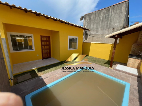 Imagem 2 de 12 de Casa 2 Quartos, Área Gourmet E Piscina Em Unamar - Jmc.107