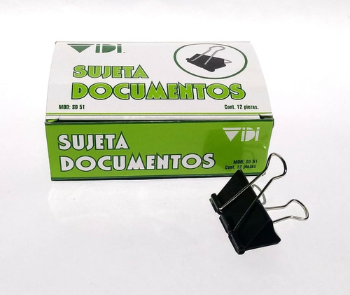 Sujeta Documentos 51 Mm Vidi Caja C / 12 Pz