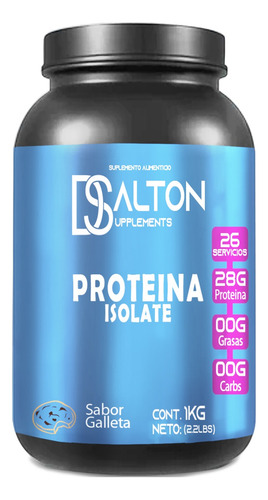 Proteína Whey Hs Hidrolizada Isolate Dalton 1 Kg Sabores Galleta
