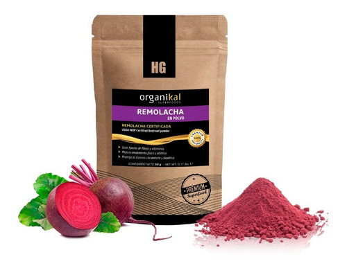 Remolacha En Polvo X50gr Organikal