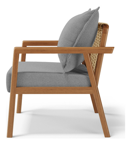 Kit 02 Sillón decorativo de salón Alícia Bouclê gris