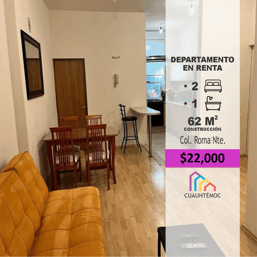 Departamento En Renta Roma Norte