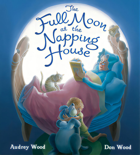 The Full Moon At The Napping House Padded Board Book, De Wood, Audrey. Editorial Houghton Mifflin, Tapa Dura En Inglés