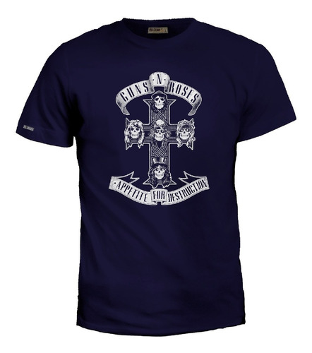  Camiseta 2xl-3xl Appetite Destruction Guns N Roses Rock Zxb