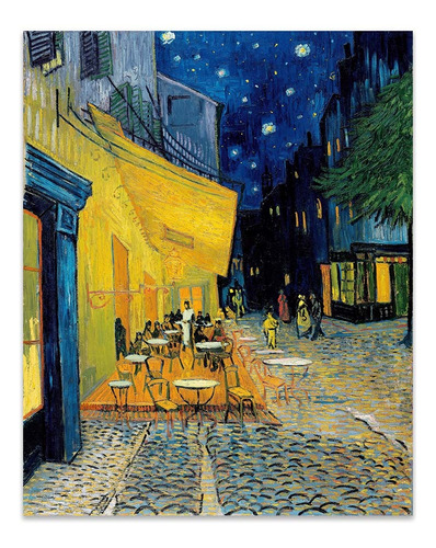 Cuadro Canvas Fine Art Terraza De Cafe Van Gogh 32x40 M Y C