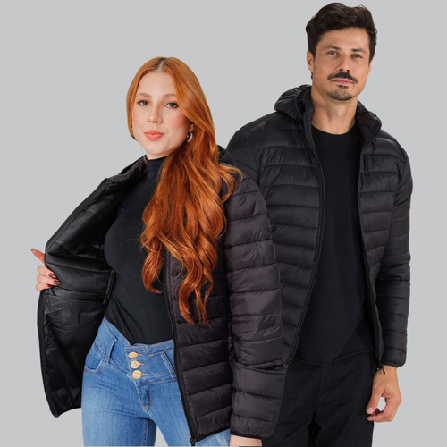 Kit 2 Jaquetas Nylon Repele Líquido Bobojaco Bolso Interno