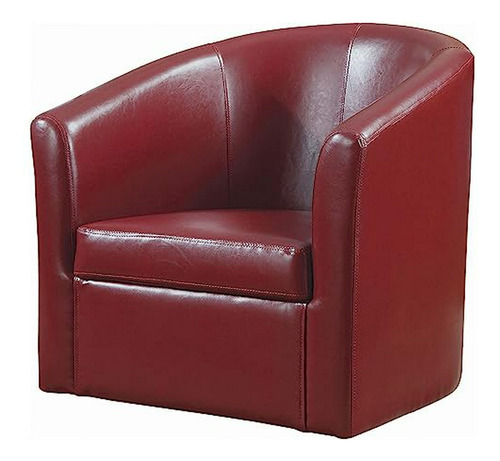 Silla Giratoria Roja Con Brazos Inclinados De Coaster Home F