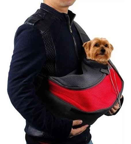 Imagen 6 de 9 de Bolso Mochila Transportadora Morral Perro Gato Cobayo Conej
