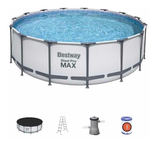 Piscina Grande Bestway 4.57 M X 1.22 M Nueva + Escalera