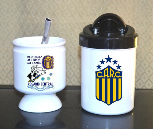 Mate + Yerbera + Bombilla // Rosario Central