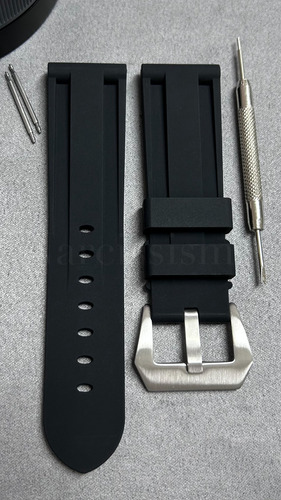 Malla Repuesto Compatible Panerai Negro 2.4 Cm
