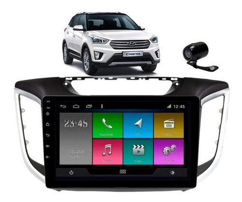 Imagem 1 de 7 de Kit Multimidia Hyundai Creta Pcd 2020 21 Android Tv Bt Wifi