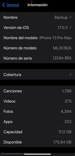 Apple iPhone 13 Pro Max (512 Gb) - Azul Sierra (Usado)