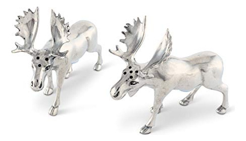 Set Sal Y Pimienta Alice Metal Pewter Vagabond House,