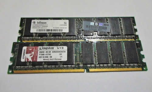 Memorias Ddr1 De 256 Mb 400 Mhz