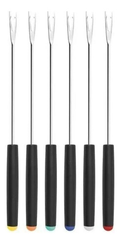 Set 6 Pinchos Fondue Acero Inoxidable 23 Cm Pinches Palermo