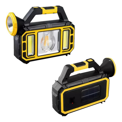 Linterna Led Solar Con 3 Modos Recargable Emergencia