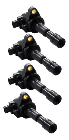 Kit 04 Bobina Ignição City 1.5 16v Fit 1.4 1.5 16v Flex Ngk