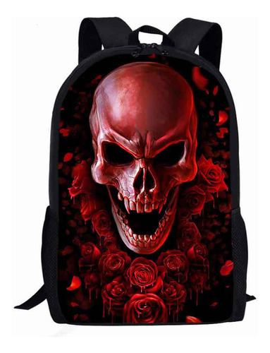 Dnn Mochila Com Estampa Caveira, Bolsa Escolar, 1ª A 6ª