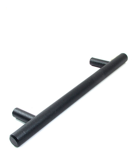 Imagen 2 de 4 de Jaladera Minimalista Cocina Negro Texturado 128mm Rish 8124
