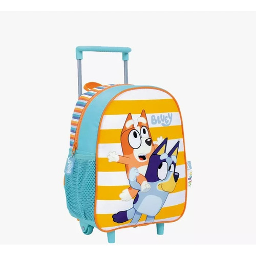 Bluey Mochila 12 PuLG Con Carro Jardin Disney Original