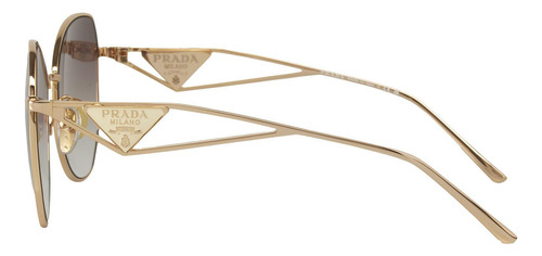 Prada Spr 57ys Zvn-3d0 Butterfly Shape Pale Gold Brown (Usado)