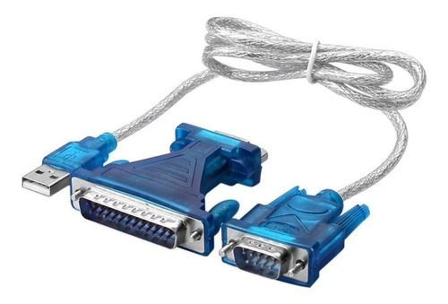 Cable Serial Usb A Db9 + Db25 Rs232 