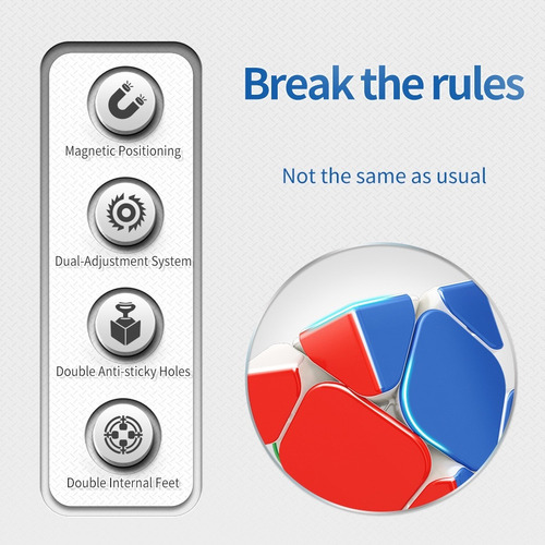 Aa Cubo Mágico Rs Skewb Magnético Moyu 2022 Stickerless 56mm