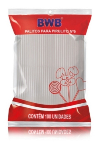 Palitos 9cm Transparentes X 100 Cod 115 Todo Para Repostería