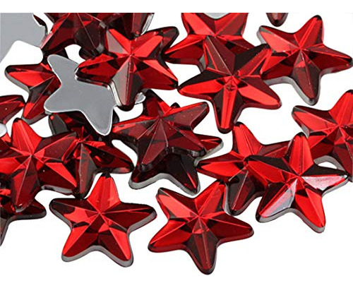 Allstarco Star Rhinestones Adornos 31 Mm Parte Posterior Pl