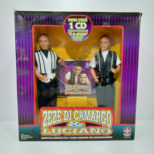 Antigo Brinquedo Bonecos Zezé De Carmargo E Luciano- 16527g (Usado)