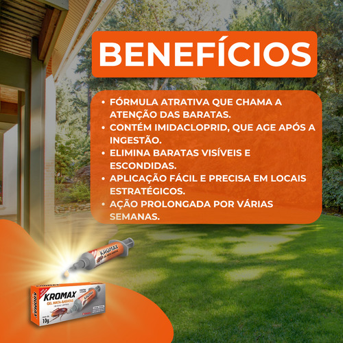 Kit 2 Inseticida Mata Baratas Gel Kromax Krodec | Lojão do Ferro