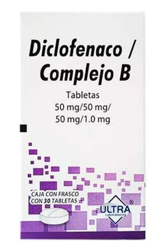 Diclofenaco, Complejo B C/30 Tabs Ultra 