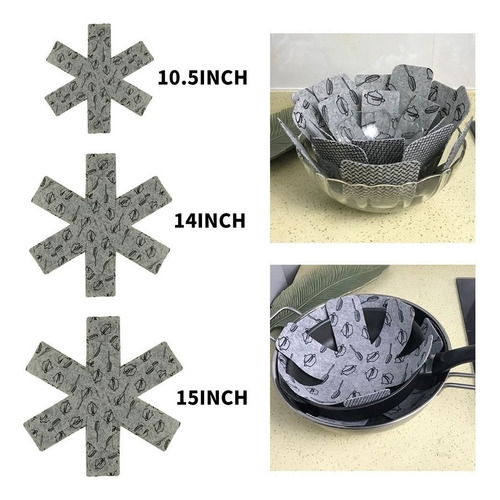 Almohadillas Separadoras For Ollas Y Sartén Protectores Par