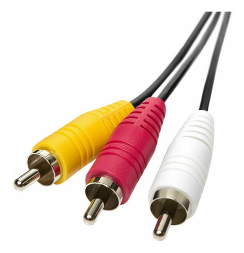 Imagen 3 de 3 de Cable Rca A Rca 1.80 Metros Audio Y Video Tv Dvd